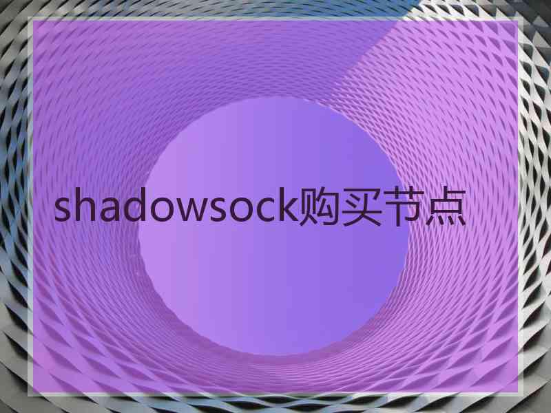 shadowsock购买节点